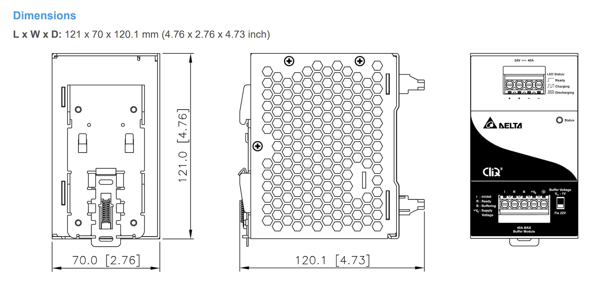 DRB-24V040ABN) Буферный модуль для компенасации провалов