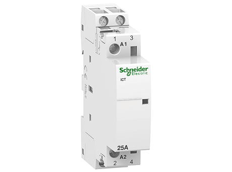 Одномодульный контактор для коммутации однофазных нагрузок до 25А Schneider Electric
