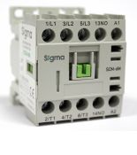 (SCM-6M NС (230V AC)) Контактор SCM c доп. контактом. Iном=6 A. 2.2 кВт. 1NC. Uкат.=220V  ~. SIGMA