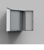 (MAD0801230R5) Навесной двухдверный шкаф MAD из листовой стали. с монтажной платой. 800x1200x300. nVent Hoffman