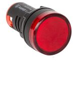 Лампа сигнальна Plastim LED індикатор діаметр 22 мм 24V червоний