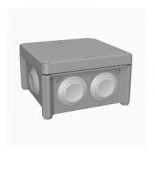 (PLK6505650) Коробка распределительная наружная полипропилен 850°С самозатухающая IP55 85x85х40мм. PLANK Electrotechnic