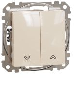 (SDD112104) Двухклавишный выключатель для жалюзи Sedna Design. бежевый. Schenider Electric (SDD112104) Двухклавишный выключатель для жалюзи Sedna Design. бежевый. Schenider Electric