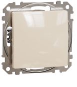 Одноклавішний прохідний вимикач Schneider Electric Sedna Design бежевий