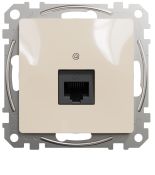 (SDD112451) Компьютерная розетка RJ45 кат. 5е UTP. Sedna Design. бежевый. Schenider Electric