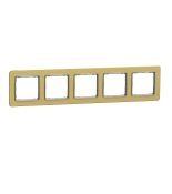 (SDD371805) Рамка пятиместная Sedna Elements. матовое золото. Schenider Electric (SDD371805) Рамка пятиместная Sedna Elements. матовое золото. Schenider Electric