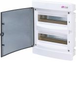 Розподільний щит ETI ECM 24 PT IP40 1101012 2 ряди 12 модулів внутрішньої установки вбудований прозора двері Розподільний щит ETI ECM 24 PT IP40 2 ряди 12 модулів внутрішньої установки