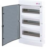 (1101013) Распределительный щит ECM 36 PT IP40. 3 ряда 12 модулей. внутренней установки. встраиваемый. прозрачная дверь. ETI (1101013) Распределительный щит ECM 36 PT IP40. 3 ряда 12 модулей. внутренней установки. встраиваемый. прозрачная дверь. ETI