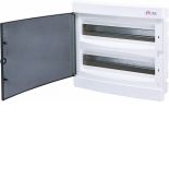 Розподільний щит ETI ECM 2х18 PT IP40 1101083 2 ряд 18 модулів внутрішньої установки вбудований прозора двері Розподільний щит ETI ECM 2х18 PT IP40 2 ряд 18 модулів внутрішньої установки