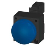 (3SB3252-6BA50) Световой индикатор с гладким светофильтром. со встроенным светодиодом серия 3SB3. AC 230V. синийй. SIEMENS
