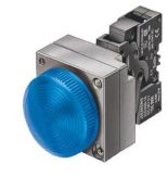 (3SB3644-6BA60) Световой индикатор с рифленым светофильтром. со встроенным светодиодом серия 3SB3. AC 230V. белый. SIEMENS