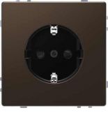 MTN2300-6052 (MTN2300-6052) Розетка з/к и шторками Merten D-Life. мокко. Schneider Electric