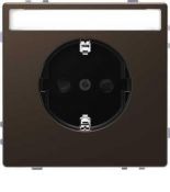 MTN2302-6052 (MTN2302-6052) Розетка з/к с полем для надписи Merten D-Life. мокко. Schneider Electric