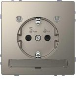 (MTN2304-6050) Розетка с з/к и LED модулем Merten D-Life. никель. Schneider Electric MTN2304-6050 (MTN2304-6050) Розетка с з/к и LED модулем Merten D-Life. никель. Schneider Electric