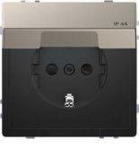 (MTN2314-6050) Розетка з/к и крышкой IP44 Merten D-Life. никель. Schneider Electric MTN2314-6050 (MTN2314-6050) Розетка з/к и крышкой IP44 Merten D-Life. никель. Schneider Electric