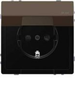 MTN2314-6052 (MTN2314-6052) Розетка з/к и крышкой IP44 Merten D-Life. мокко. Schneider Electric