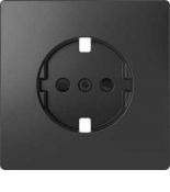 MTN2330-6034 (MTN2330-6034) Лицевая панель для розетки со шторками Merten D-Life. антрацит. Schneider Electric