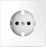 MTN2330-6035 (MTN2330-6035) Лицевая панель для розетки со шторками Merten D-Life. белый лотос. Schneider Electric