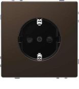 MTN2400-6052 (MTN2400-6052) Розетка з/к со шторками. винтовой зажим Merten D-Life. мокко. Schneider Electric