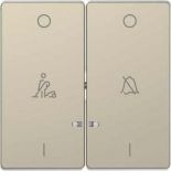 MTN3429-6033 (MTN3429-6033) Клавиша двойная LED с символами "звонок" и "горничная" Merten D-Life. сахара. Schneider Electric