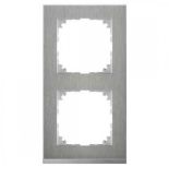 MTN4020-3646 (MTN4020-3646) Рамка 2-постовая Merten M-Pure Decor. сталь. Schneider Electric