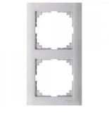 MTN4020-3660 (MTN4020-3660) Рамка 2-постовая Merten M-Pure. алюминий. Schneider Electric