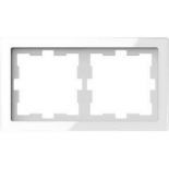(MTN4020-6520) Рамка 2-постовая Merten D-Life. белый кристалл. Schneider Electric MTN4020-6520 (MTN4020-6520) Рамка 2-постовая Merten D-Life. белый кристалл. Schneider Electric