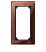 (MTN4025-3215) Рамка 2-постовая без перегородки Merten M-Elegance Стекло. махагон. Schneider Electric MTN4025-3215 (MTN4025-3215) Рамка 2-постовая без перегородки Merten M-Elegance Стекло. махагон. Schneider Electric