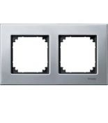 MTN403260 (MTN403260) Рамка 2-постовая Merten M-Elegance Дерево. платина-серебро. Schneider Electric