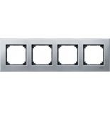 (MTN403460) Рамка 4-постовая Merten M-Elegance Металл. платина-серебро. Schneider Electric MTN403460 (MTN403460) Рамка 4-постовая Merten M-Elegance Металл. платина-серебро. Schneider Electric