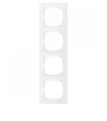 MTN4040-3619 (MTN4040-3619) Рамка 4-постовая Merten M-Pure. полярно-белый. Schneider Electric