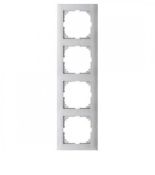 MTN4040-3660 (MTN4040-3660) Рамка 4-постовая Merten M-Pure. алюминий. Schneider Electric