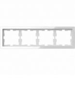 MTN4040-6520 (MTN4040-6520) Рамка 4-постовая Merten D-Life. белый кристалл. Schneider Electric