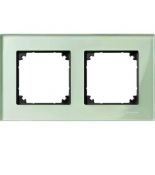 MTN404204 (MTN404204) Рамка 2-постовая Merten M-Elegance Стекло. изумруд. Schneider Electric