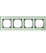 (MTN404404) Рамка 4-постовая Merten M-Elegance Стекло. изумруд. Schneider Electric MTN404404 (MTN404404) Рамка 4-постовая Merten M-Elegance Стекло. изумруд. Schneider Electric
