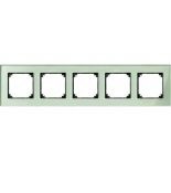 MTN404504 (MTN404504) Рамка 5-постовая Merten M-Elegance Стекло. изумруд. Schneider Electric