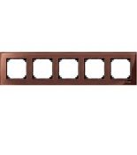 (MTN4050-3215) Рамка 5-постовая Merten M-Elegance Стекло. махагон. Schneider Electric MTN4050-3215 (MTN4050-3215) Рамка 5-постовая Merten M-Elegance Стекло. махагон. Schneider Electric