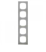 MTN4050-3646 (MTN4050-3646) Рамка 5-постовая Merten M-Pure Decor. сталь. Schneider Electric