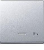 MTN430760 (MTN430760) Клавиша с окошком для световой индикации и пиктограммой «ключ» Merten System M. алюминий. Schneider Electric