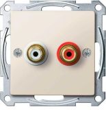 (MTN4350-0344) Механизм аудио розетки Merten. бежевый. Schneider Electric MTN4350-0344 (MTN4350-0344) Механизм аудио розетки Merten. бежевый. Schneider Electric