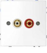 (MTN4350-6035) Аудиорозетка с мод.тюльпанами Merten D-Life. белый лотос. Schneider Electric MTN4350-6035 (MTN4350-6035) Аудиорозетка с мод.тюльпанами Merten D-Life. белый лотос. Schneider Electric