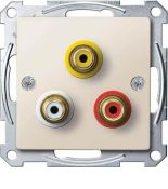 (MTN4351-0344) Механизм аудио/видео розетки Merten. бежевый. Schneider Electric MTN4351-0344 (MTN4351-0344) Механизм аудио/видео розетки Merten. бежевый. Schneider Electric