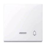 MTN435825 (MTN435825) Клавиша с окошком для световой индикации и пиктограммой «звонок» Merten System M. белый. Schneider Electric