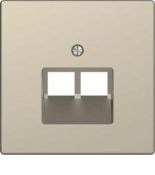 MTN4522-6033 (MTN4522-6033) Лицевая панель для двойной интернет-розетки RJ45 Merten D-Life. сахара. Schneider Electric