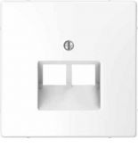 MTN4522-6035 (MTN4522-6035) Лицевая панель для двойной интернет-розетки RJ45 Merten D-Life. белый лотос. Schneider Electric
