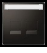 (MTN4564-6034) Лицевая панель для 2-мод.разъемов RJ Merten D-Life. антрацит. Schneider Electric MTN4564-6034 (MTN4564-6034) Лицевая панель для 2-мод.разъемов RJ Merten D-Life. антрацит. Schneider Electric
