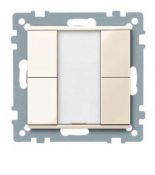 MTN617244 (MTN617244) 2-кнопочный выключатель KNX plus Merten System M. бежевый. Schneider Electric