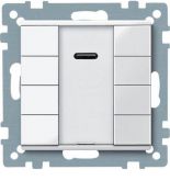 (MTN617519) 4-кнопочный выключатель KNX plus с ик-приемником Merten System M. полярно-белый. Schneider Electric MTN617519 (MTN617519) 4-кнопочный выключатель KNX plus с ик-приемником Merten System M. полярно-белый. Schneider Electric