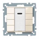 MTN617544 (MTN617544) 4-кнопочный выключатель KNX plus с ИК-приемником Merten System M. бежевый. Schneider Electric