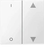 Клавіша для модуля 2 кнопкового вимикача Schneider Electric KNX із символами I 0 та вгору вниз Merten System M
